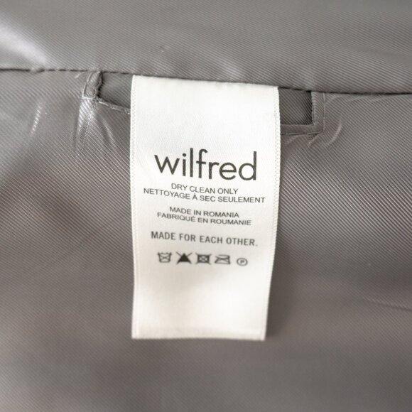 Aritzia Wilfred The Only Coat - Soft Wool Cashmere - Heather Light Grey - Picture 7 of 8